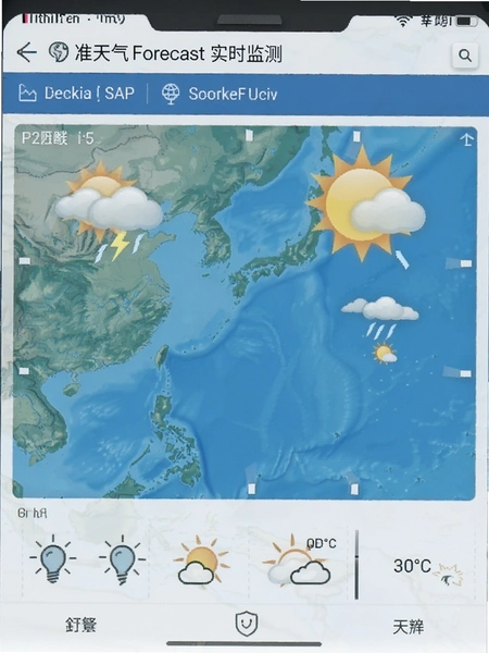 准天气预报 实时天气监测界面