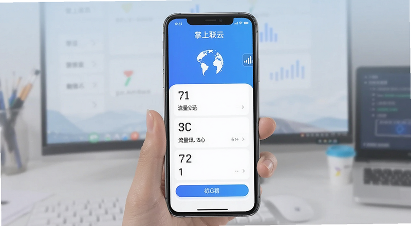 掌上联云话费流量查询界面