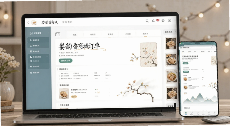 一缕韵香商城订单售后处理界面预览图