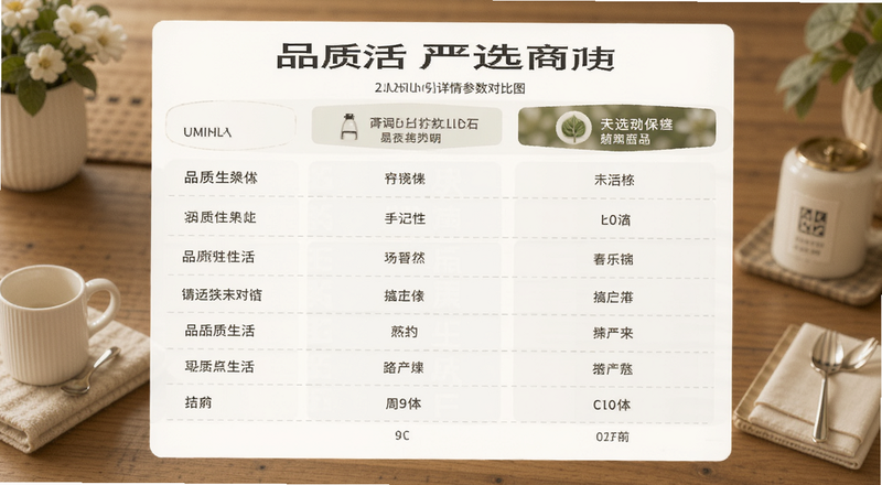 品质生活严选商品详情参数对比图