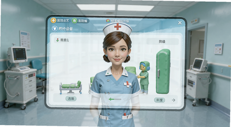 医院小护士经营模拟科室升级界面预览图