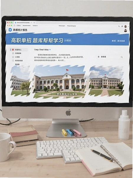 高职单招题库帮学习数据统计报告页面