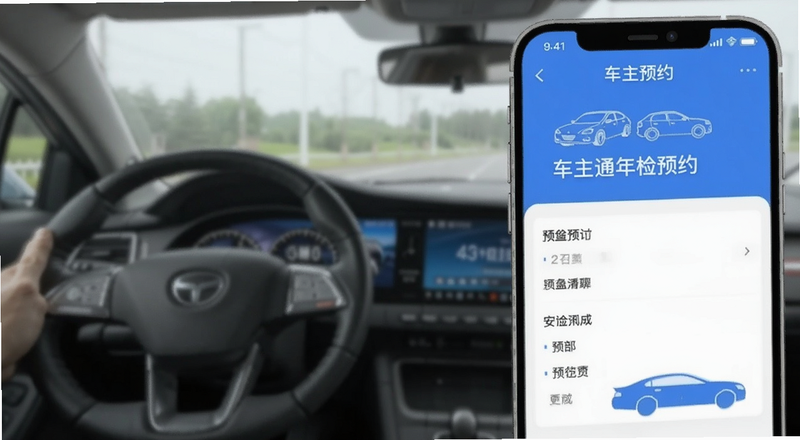 车主通年检预约界面预览图