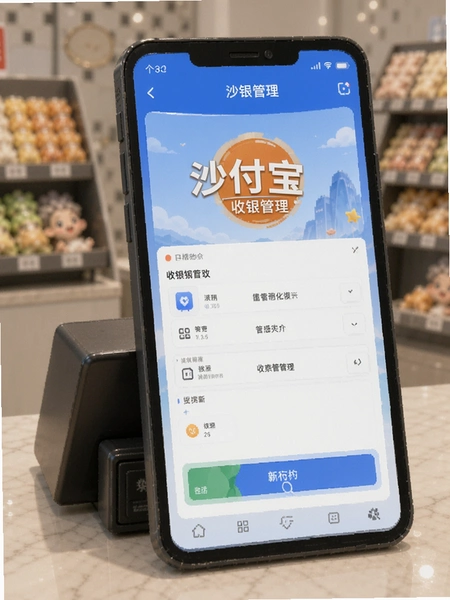 沙付宝收银管理界面