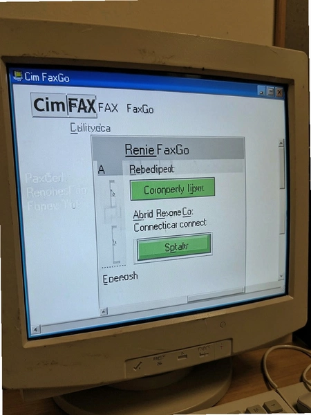 CimFAX FaxGoԶ�̵�¼���ӽ���ʾ��ͼ
