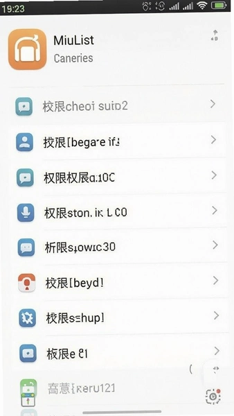 MiuList应用权限列表截图