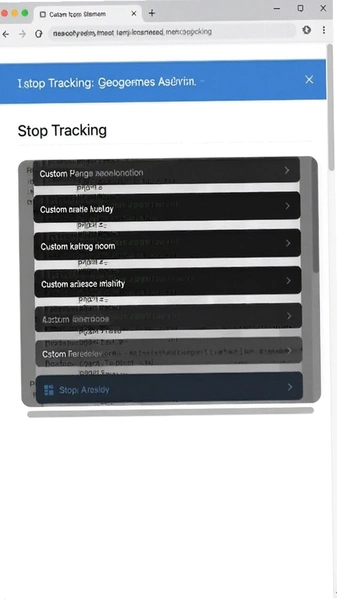 Stop Tracking自定义域名黑名单设置界面