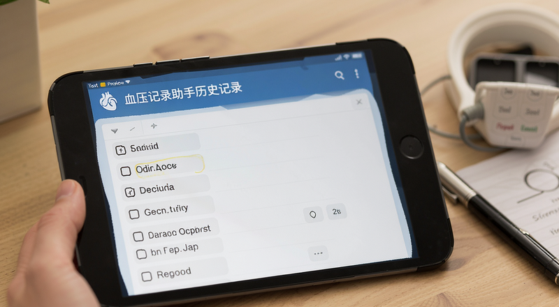 血压记录助手历史记录列表预览图