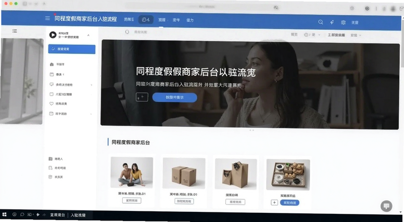同程度假商家后台入驻流程页面预览图