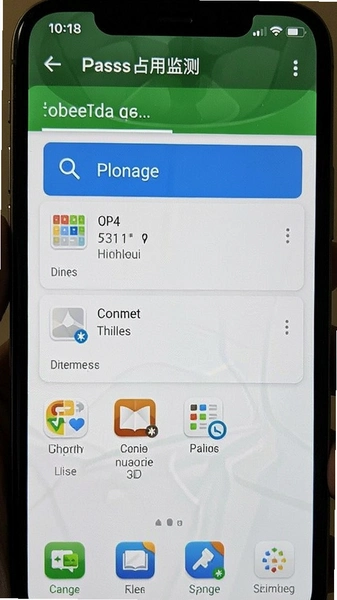 手机内存占用监测界面截图