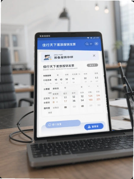 佳行天下差旅报销发票界面