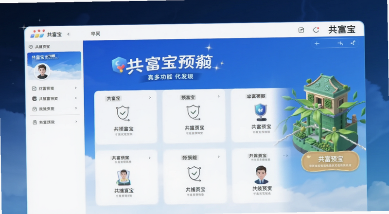 共富宝软件界面功能预览图