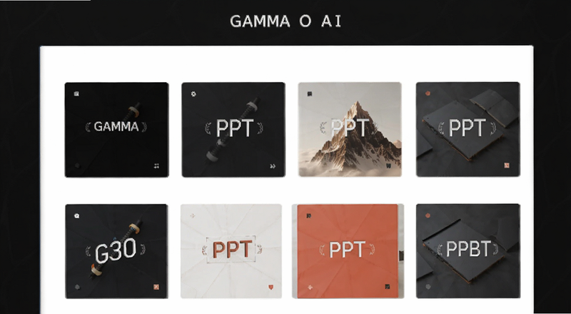 GAMMA O AI��PPTģ����ѡ��Ԥ��ͼ