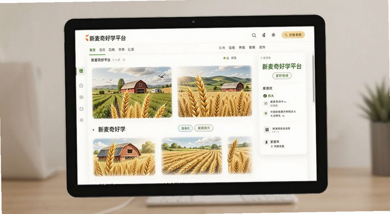 新麦奇好学平台界面预览图