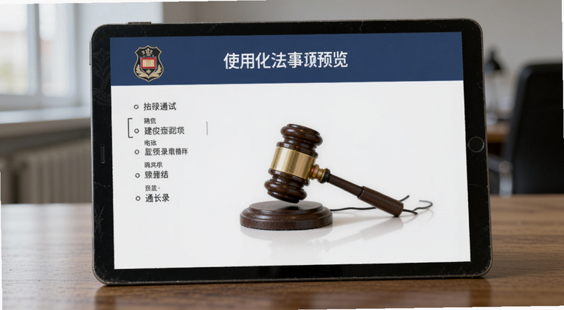 司法通讯录使用注意事项预览图