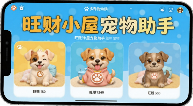旺财小屋宠物助手多宠物切换界面预览图