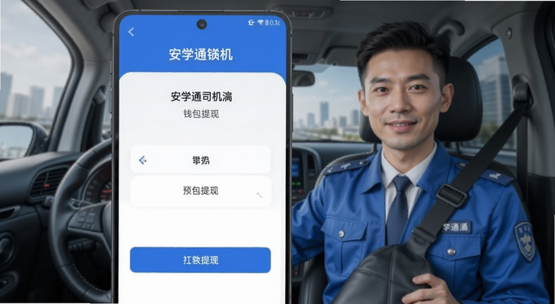 安学通司机端钱包提现页面预览图