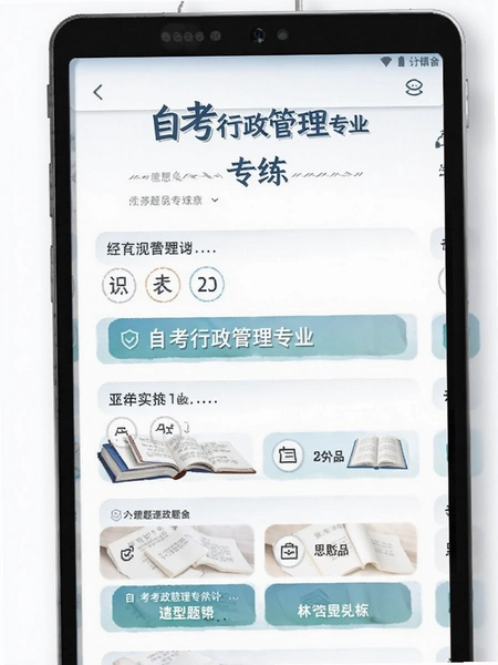 自考行政管理专业 题型专练页面