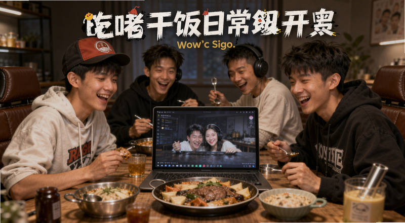 吃货干饭日常组队开黑场景预览图