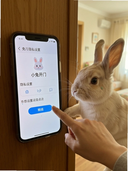 小兔开门隐私设置页面