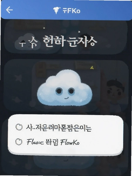 FlowKo云朵韩语背单词界面截图