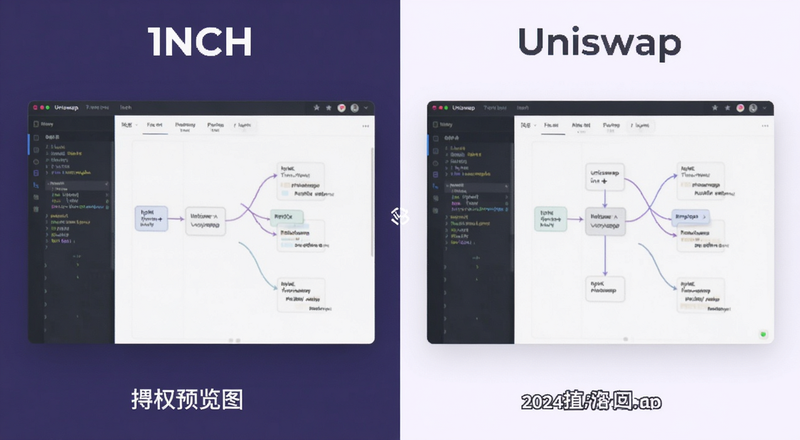 1inch与Uniswap界面功能对比预览图