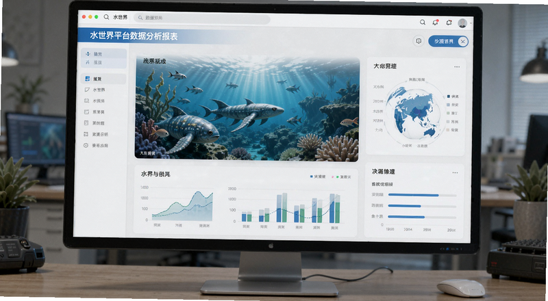 水世界平台数据分析报表界面预览图