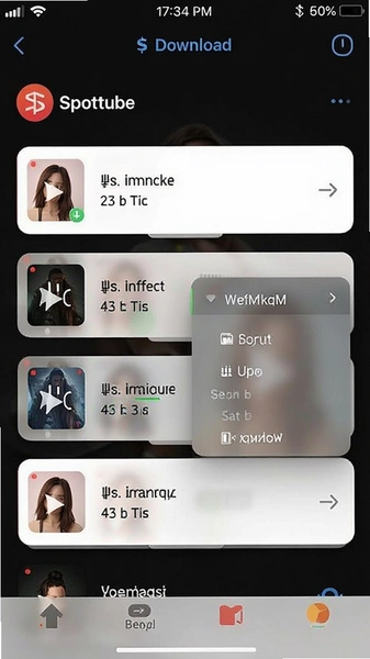 Spotube���Ŷ��������ز˵�