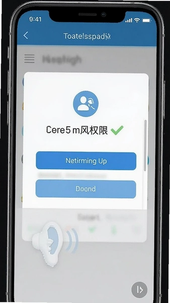 助听软件麦克风权限授权页面