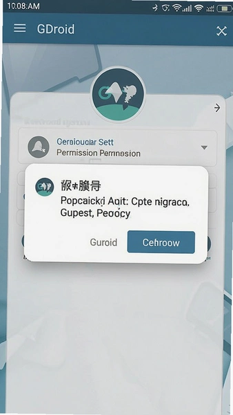 GDroid�״�����Ȩ�����󵯴�