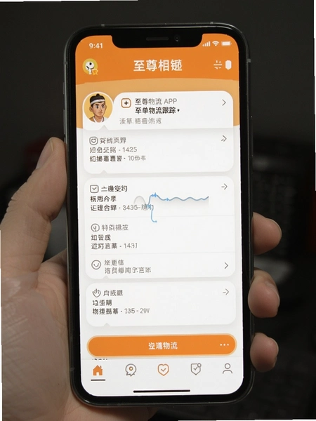 至尊宝APP订单物流跟踪界面