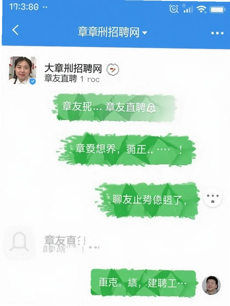 大章丘招聘网 章友直聘聊天沟通界面截图