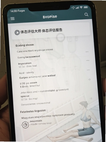 体态评估大师体态评估报告界面
