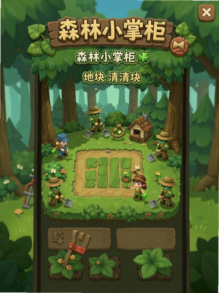 森林小掌柜 地块清理界面