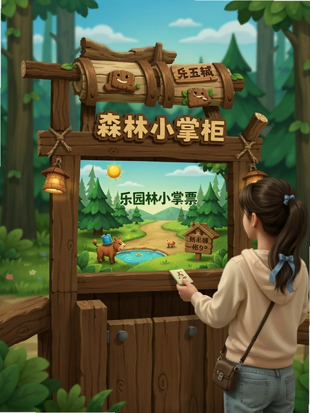 森林小掌柜 乐园检票口界面