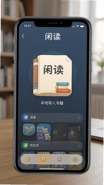 闲读app本地导入书籍界面