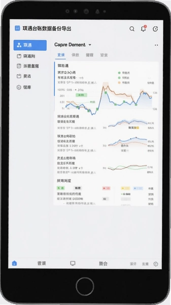 琪遇台账数据备份导出界面