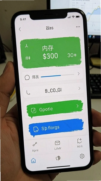 手机内存占用监控界面
