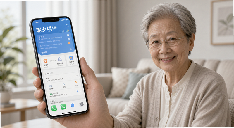 苏宁适老化服务朝夕相伴手机界面预览图