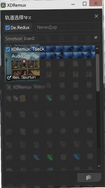XDRemux���ѡ��������ѡ��Ƶ��