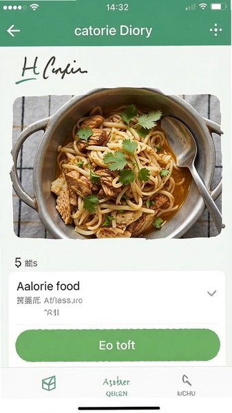 卡路里日记添加食物界面截图