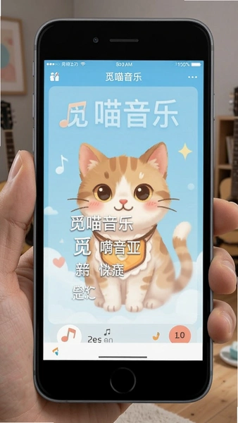 觅喵音乐歌词显示界面