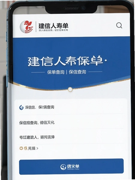 建信人寿保单查询界面