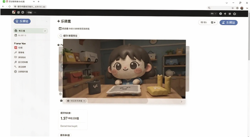 乐驿站设置页面缓存清理预览图