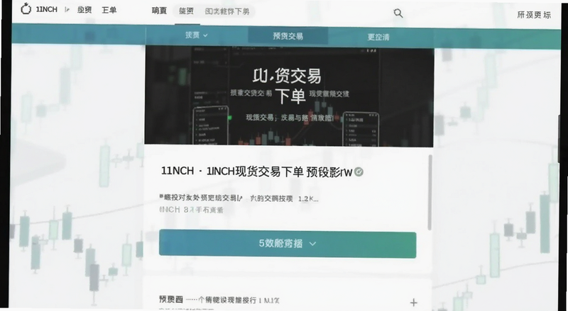 1INCH现货交易下单页面预览图