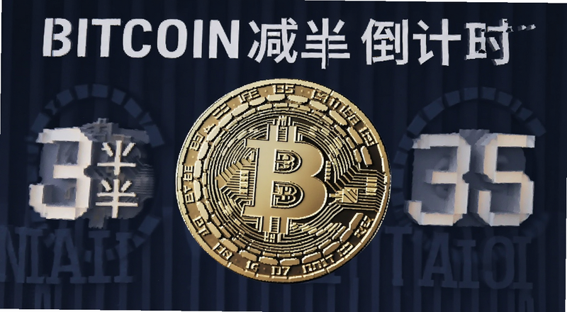 比特币减半倒计时主题配图