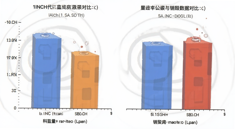 1INCH代币供应量与销毁数据对比图