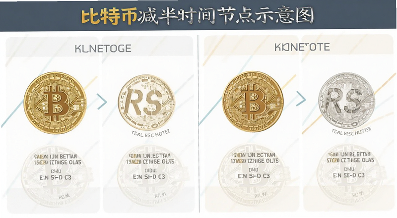 比特币减半时间节点示意图