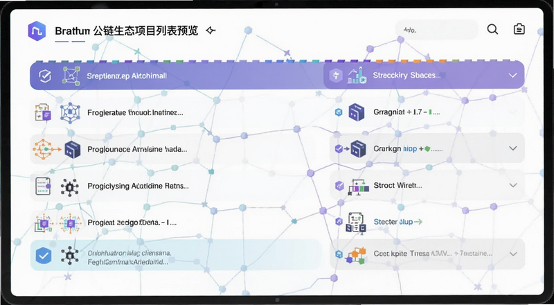 公链生态项目列表预览图