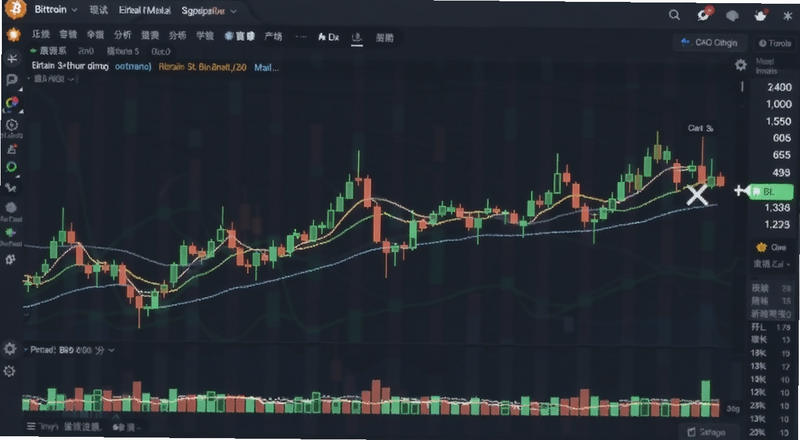 比特币行情K线分析界面预览图